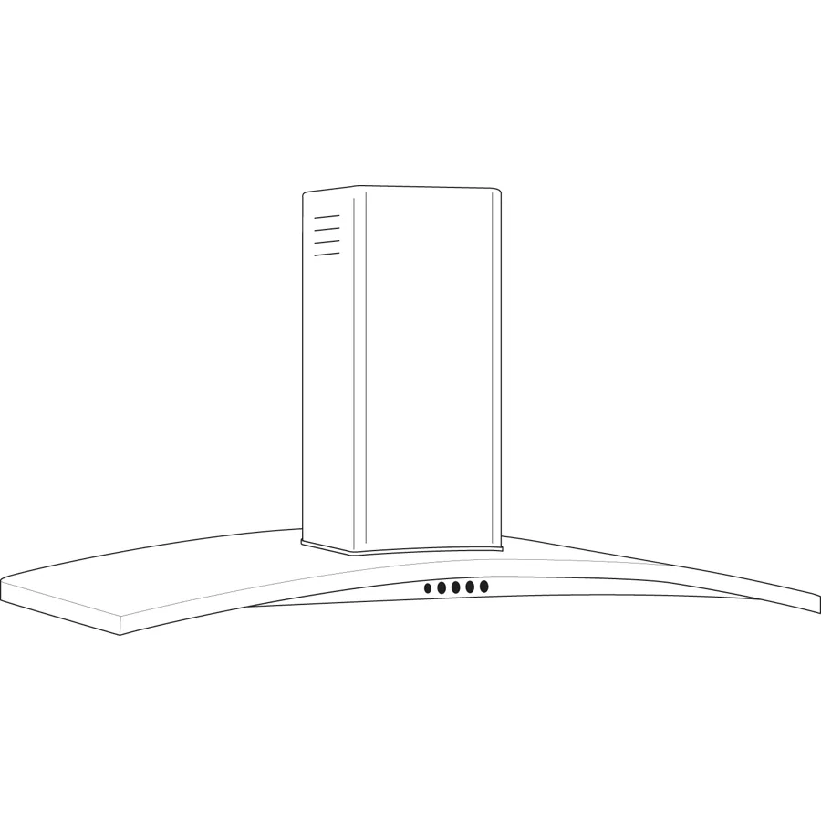 Cafe UVW7361SWSS 36" Wall-Mount Chimney Hood