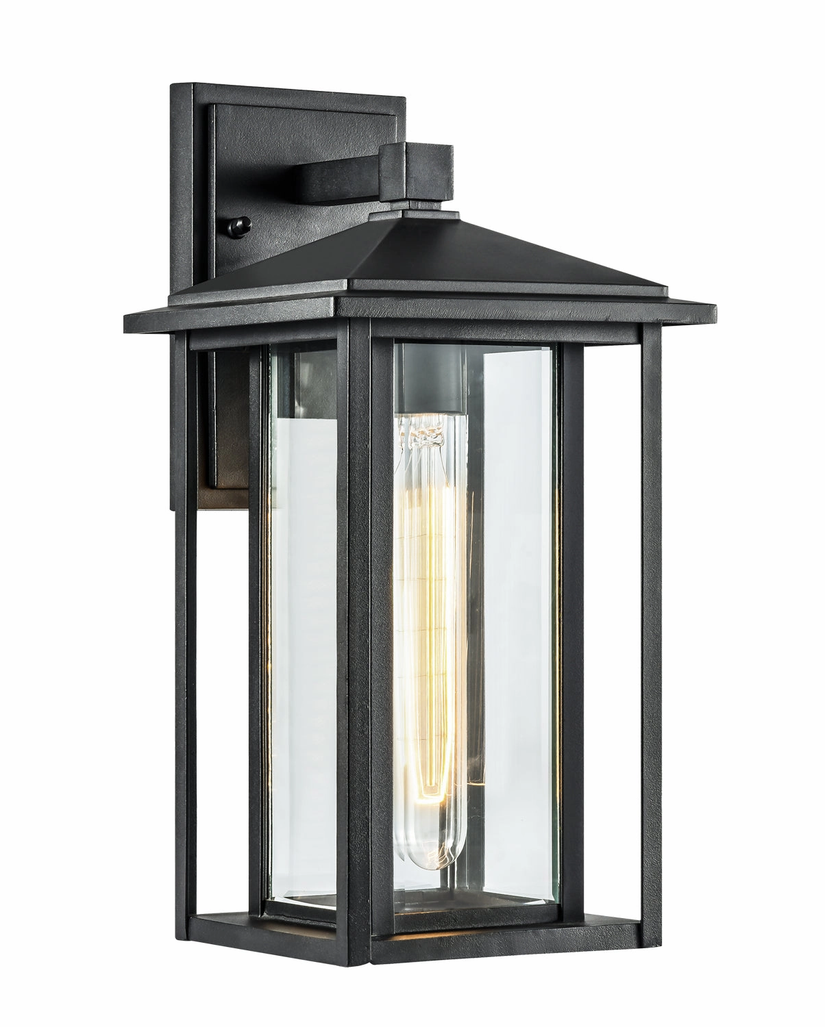 Caldwell One Light Wall Sconce Matte BlackOutdoor wall sconces with motion sensor