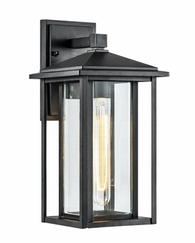 Caldwell One Light Wall Sconce Matte BlackOutdoor wall sconces with motion sensor