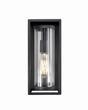 Caleb One Light Outdoor Wall Sconce Textured BlackOutdoor wall sconces with motion sensor