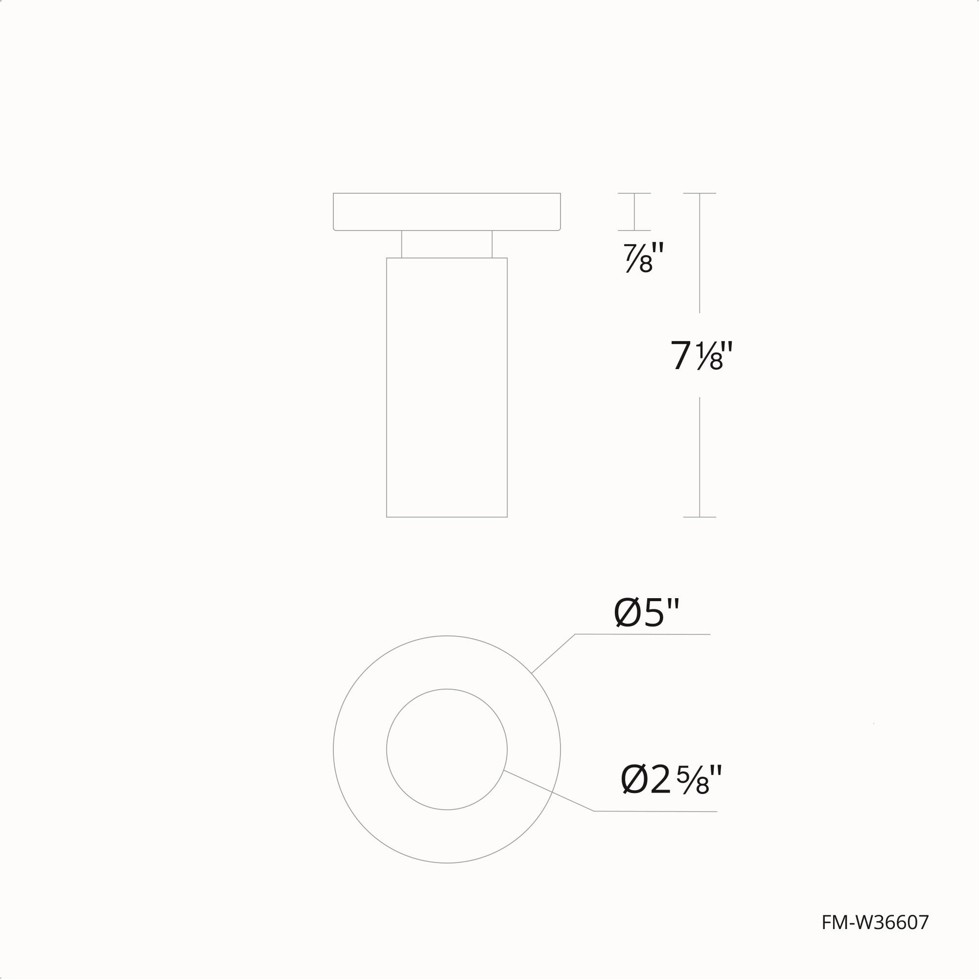 Caliber 5" LED Outdoor Flush Mount