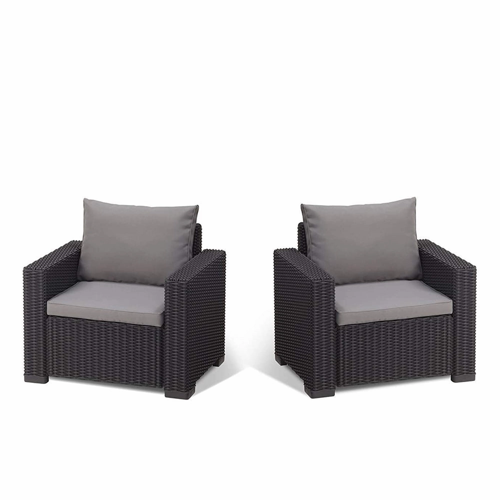 California Armchair Set Graphiteoutdoor chair for garden and patio