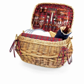 Camden Deluxe Picnic Basket In Chestnut Brown Willow Hot Pick Online