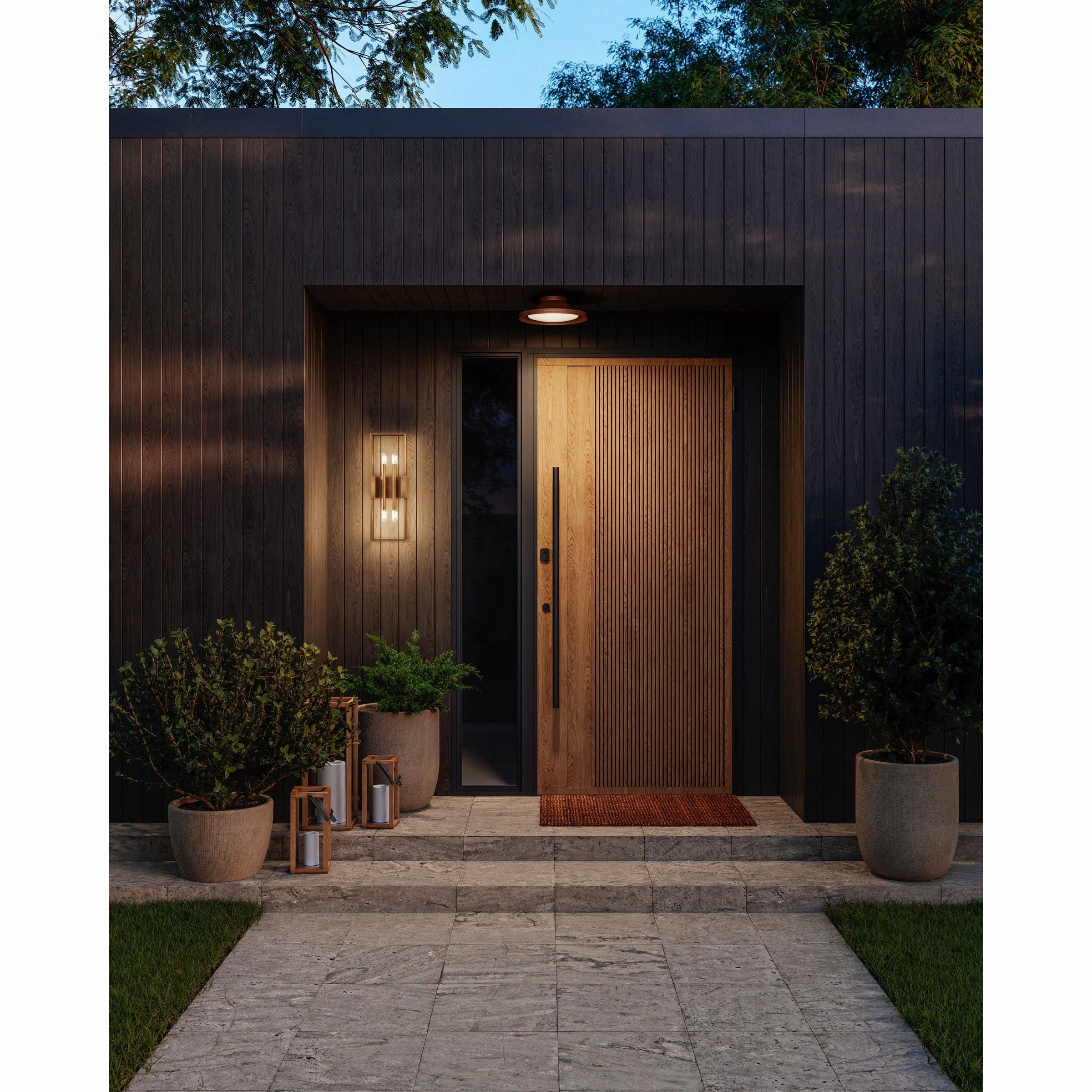 Cannes 1-Light Exterior Flush Mount