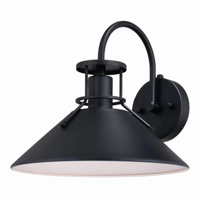 Canton One Light Outdoor Wall Mount Matte Black and WhiteOutdoor wall sconces with motion sensor
