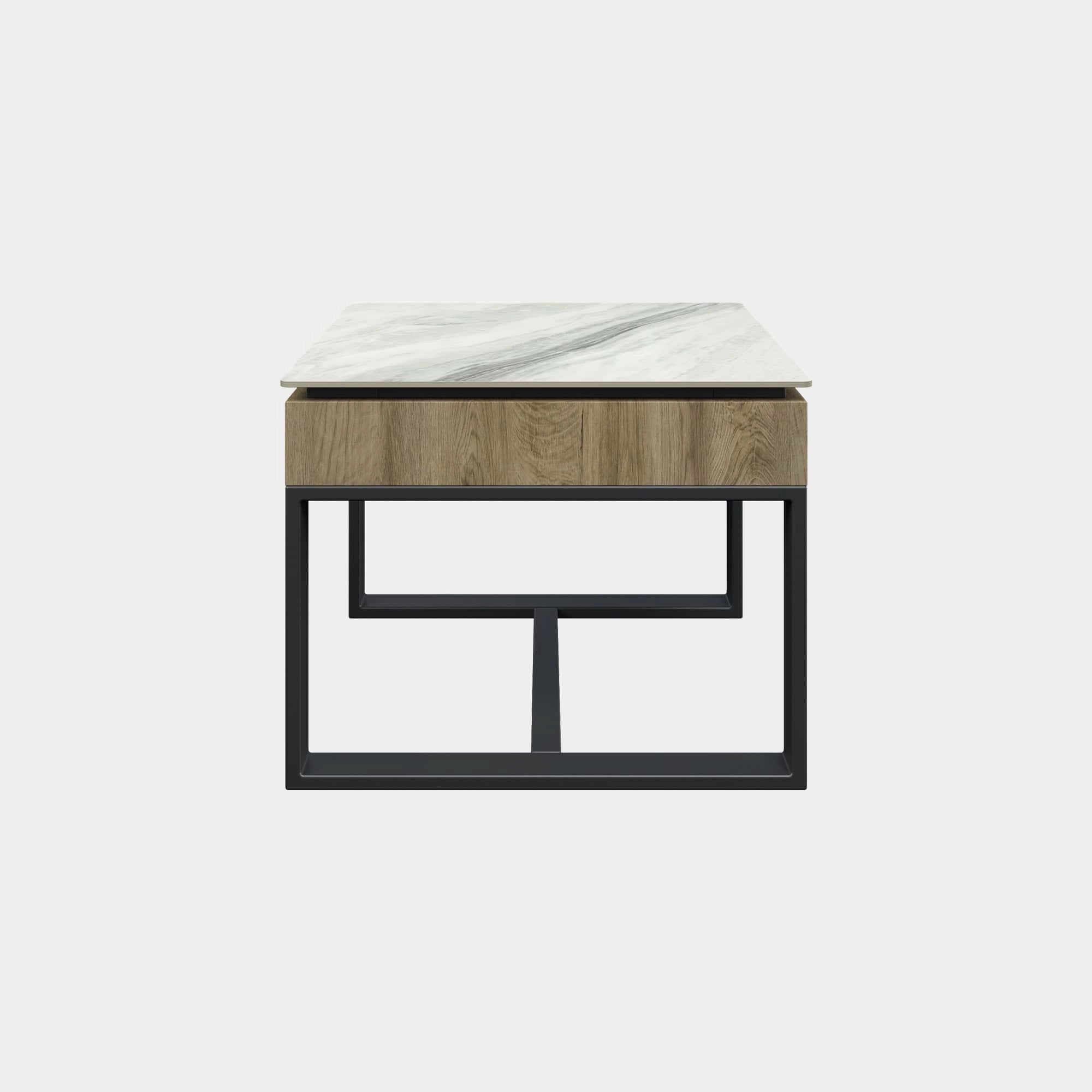 Capri - Side Table Gloss White Ceramic