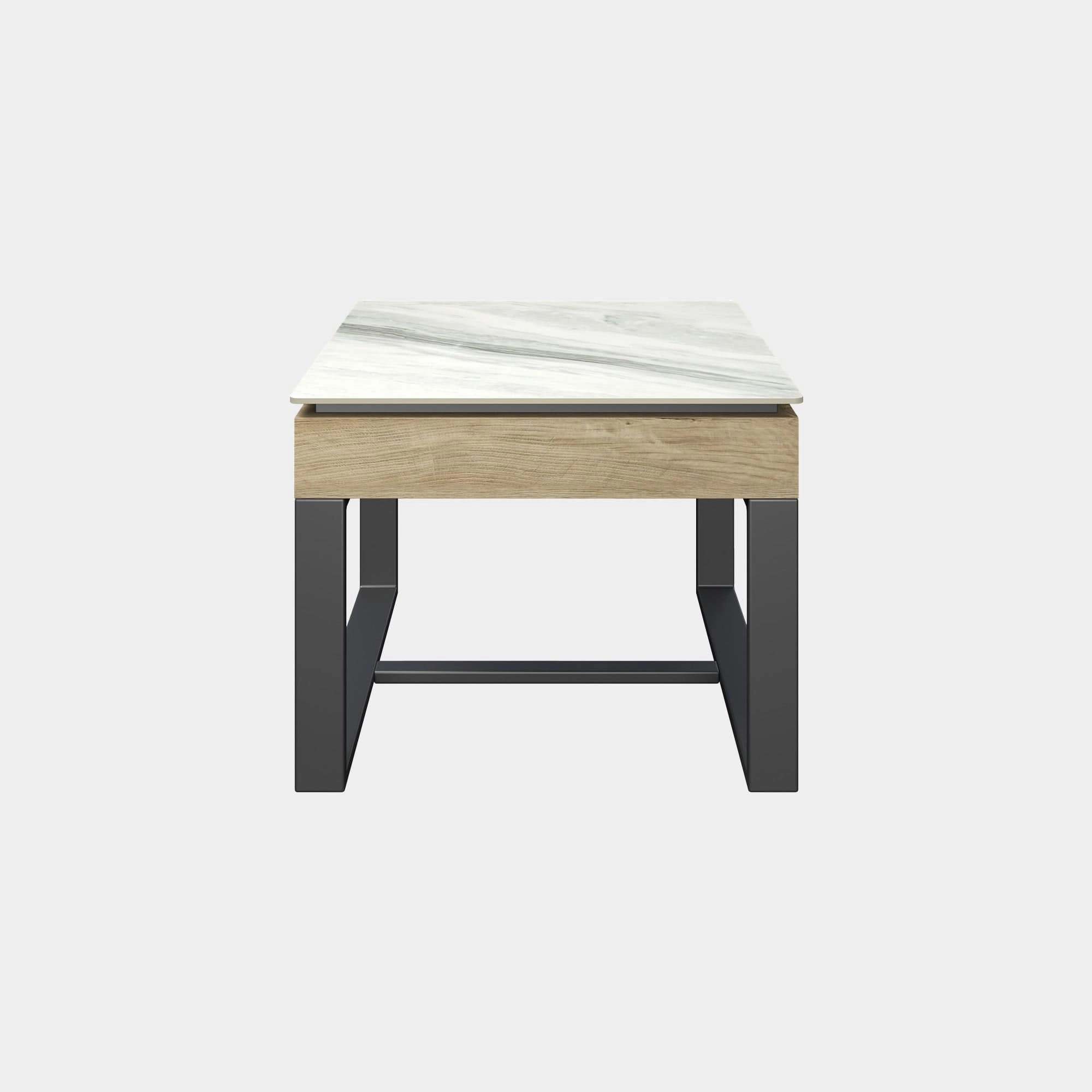 Capri - Side Table Gloss White Ceramic