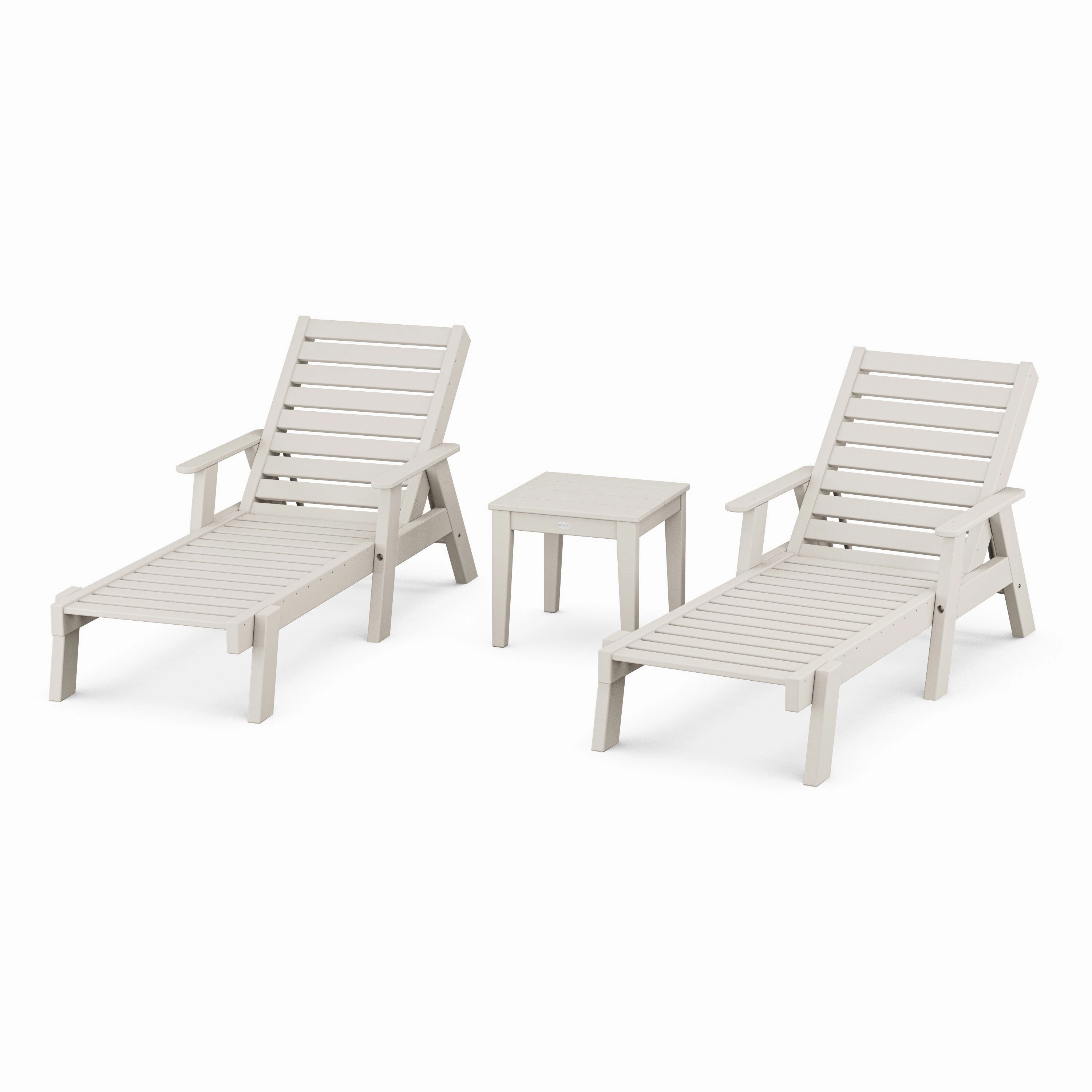 Captain Chaise 3-Piece Set with Arms