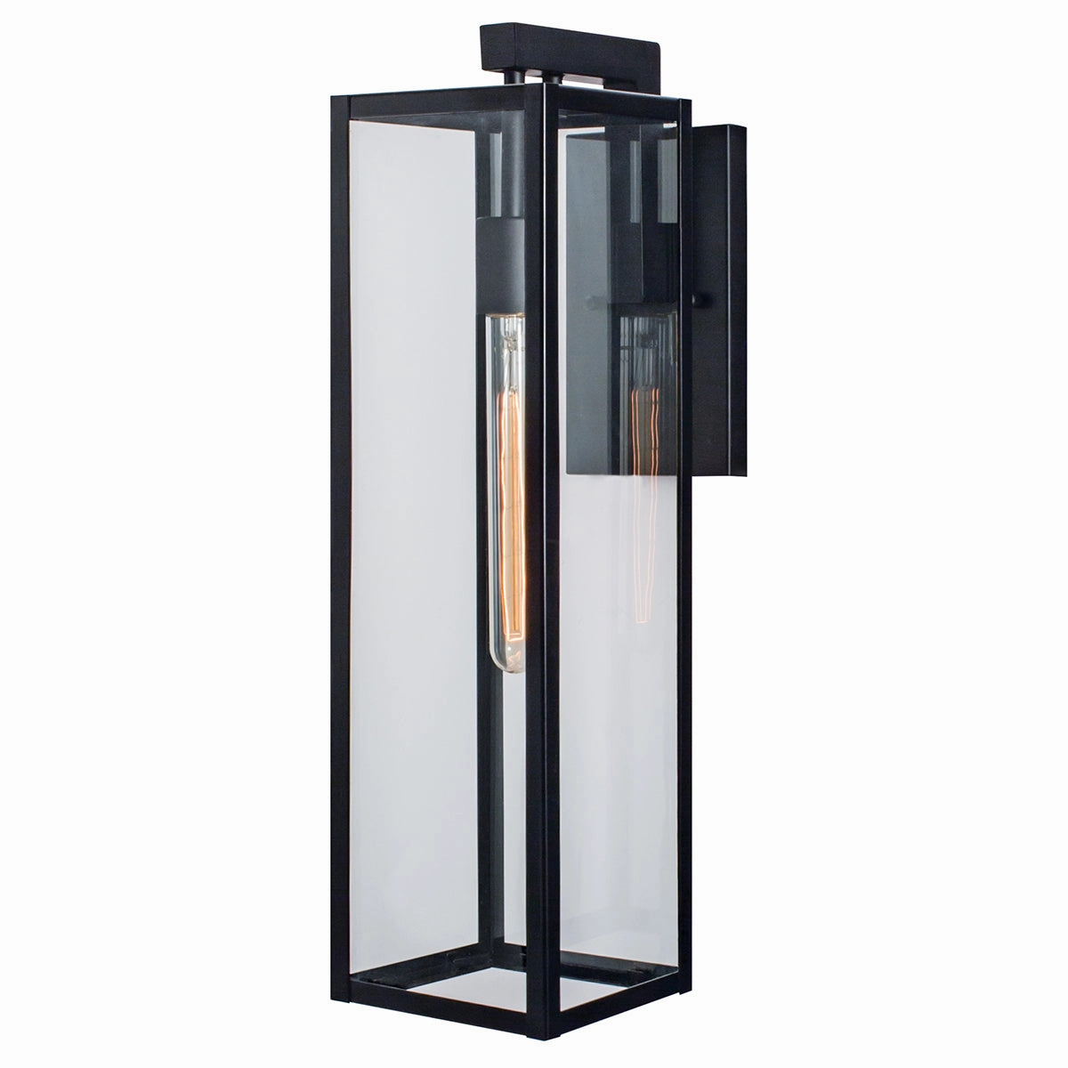 Capture One Light Outdoor Wall Mount Matte BlackOutdoor wall sconces with motion sensor