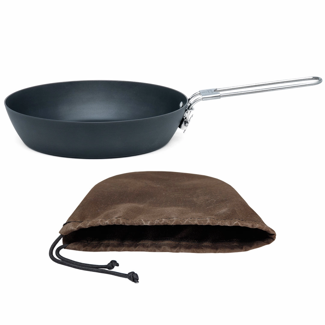 Carbon Skillet & Cordura Bag professional grade outdoor cooking tools