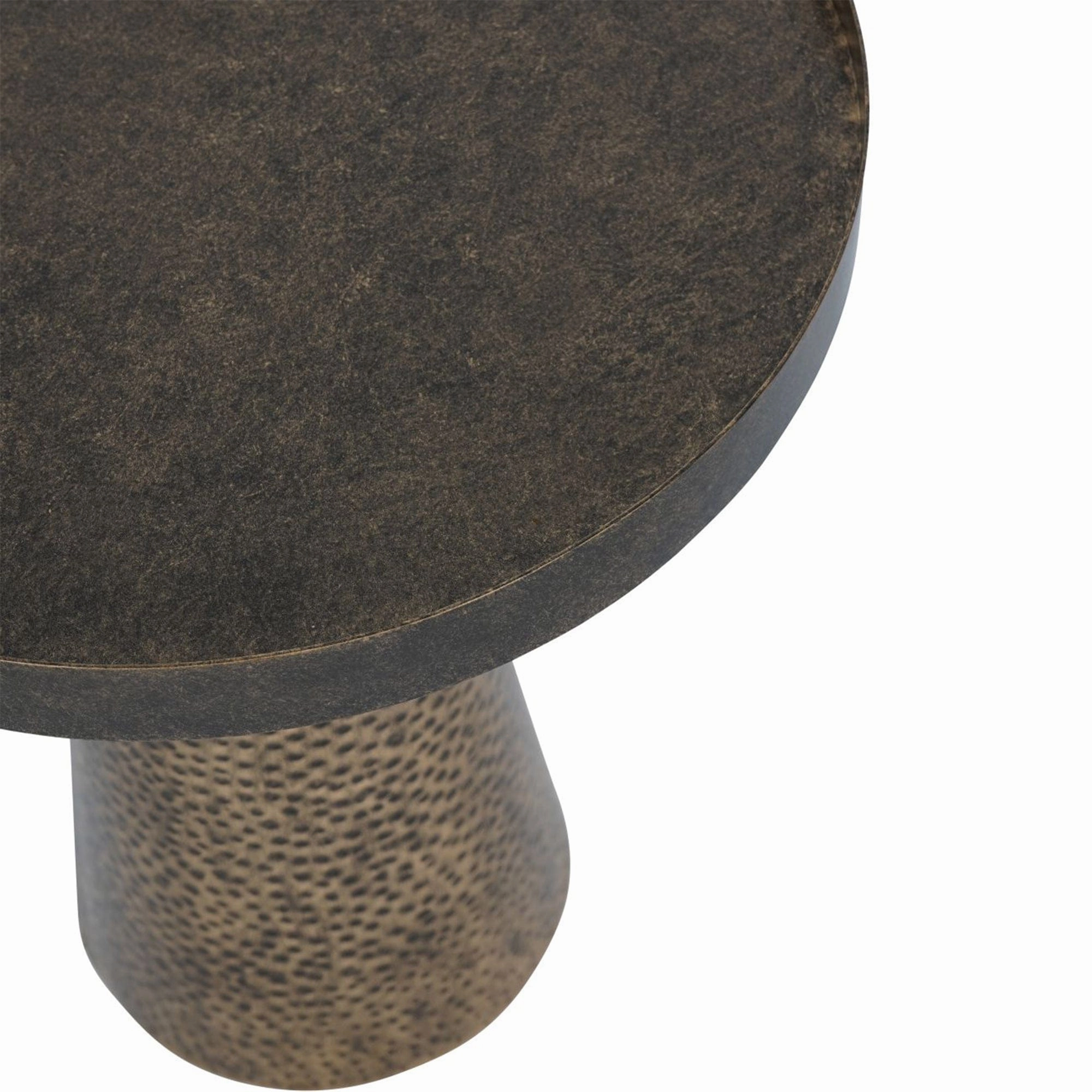 Carmel - Side Table In Rustic Antique Gold