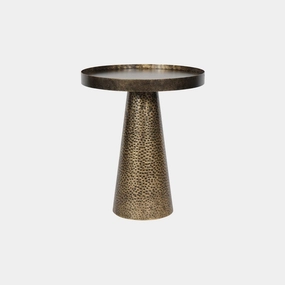 Carmel - Side Table In Rustic Antique Goldoutdoor side table for patio furniture
