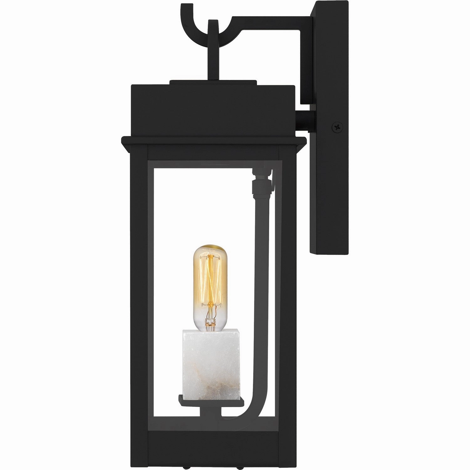 Carmen One Light Outdoor Wall Lantern Matte Black