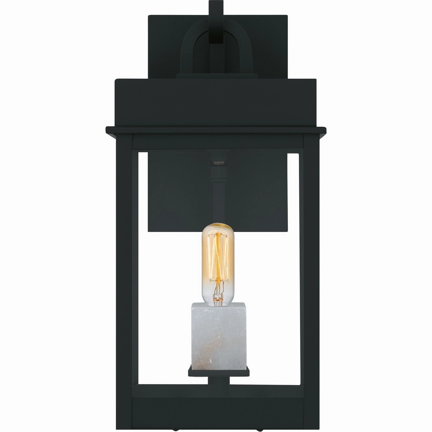 Carmen One Light Outdoor Wall Lantern Matte Black