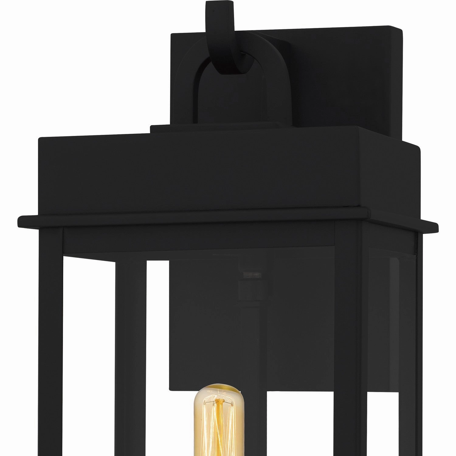 Carmen One Light Outdoor Wall Lantern Matte Black