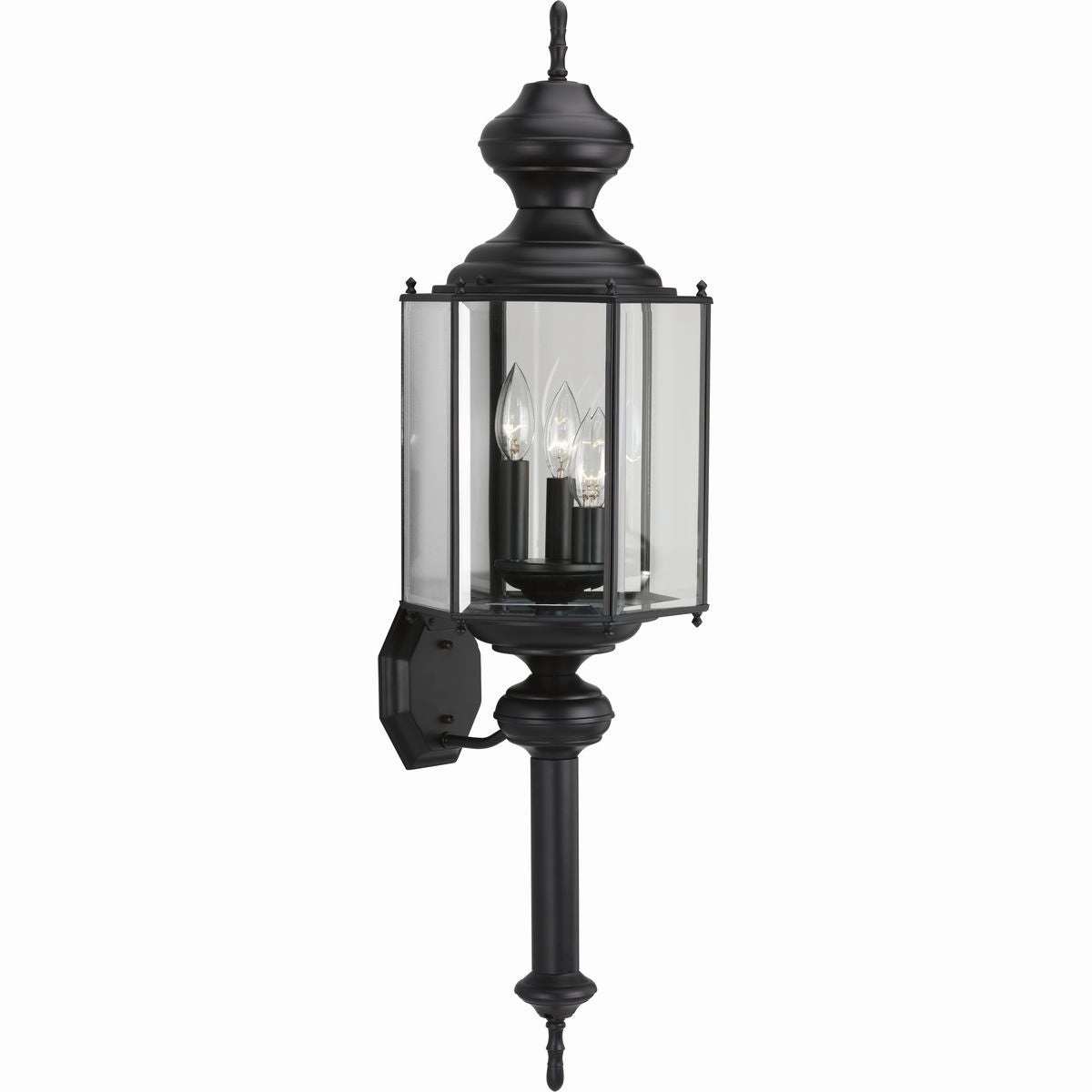 Carriage Classics Three Light Wall Lantern Black