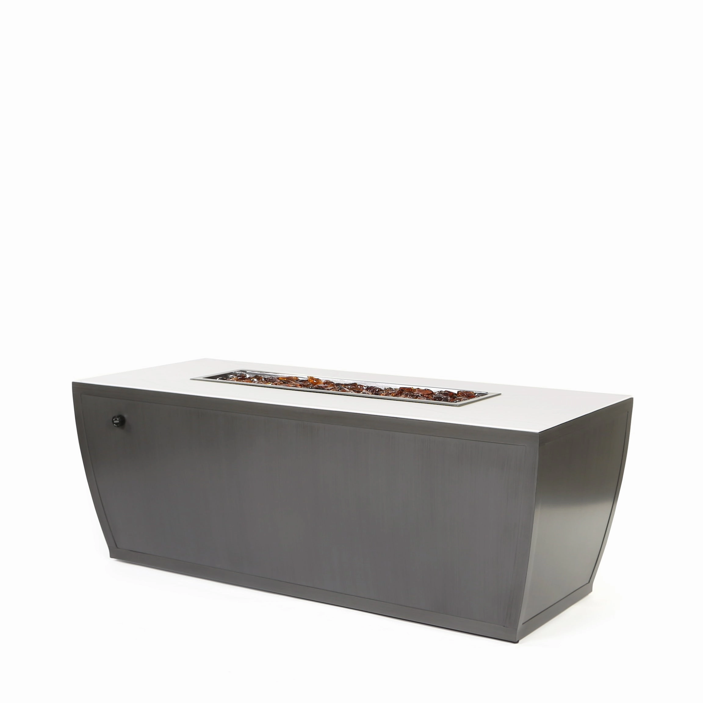 Castelle Largo 60" x 26" Coffee Fire Tableportable outdoor fire pit with lid