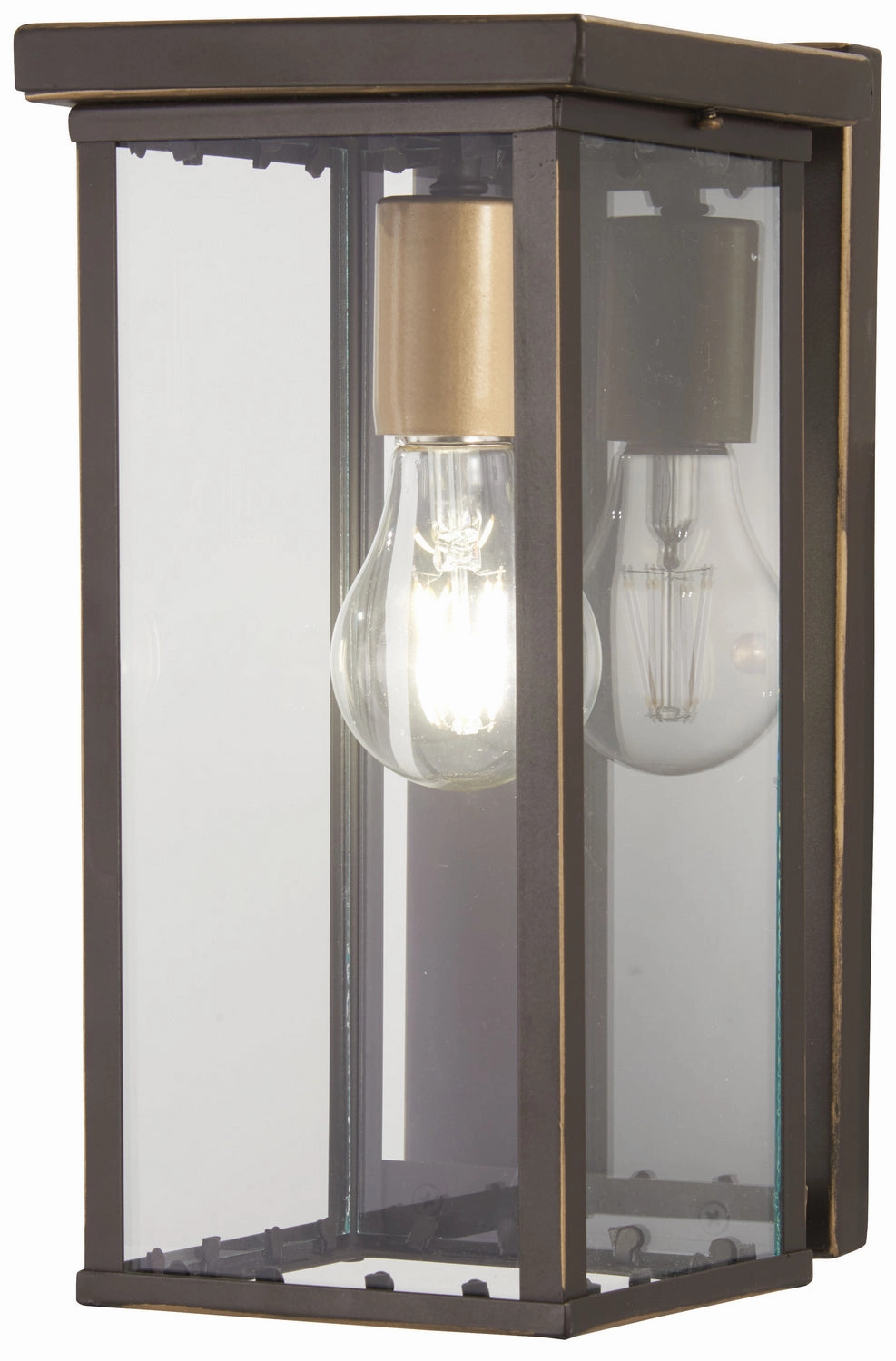 Casway One Light Pocket Lantern Oil Rubbed Bronze W/ Gold HighOutdoor wall sconces with motion sensor