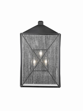 Caswell Three Light Outdoor Wall Sconce Powder Coated BlackOutdoor wall sconces with motion sensor