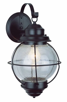 Catalina One Light Wall Lantern BlackOutdoor wall sconces with motion sensor