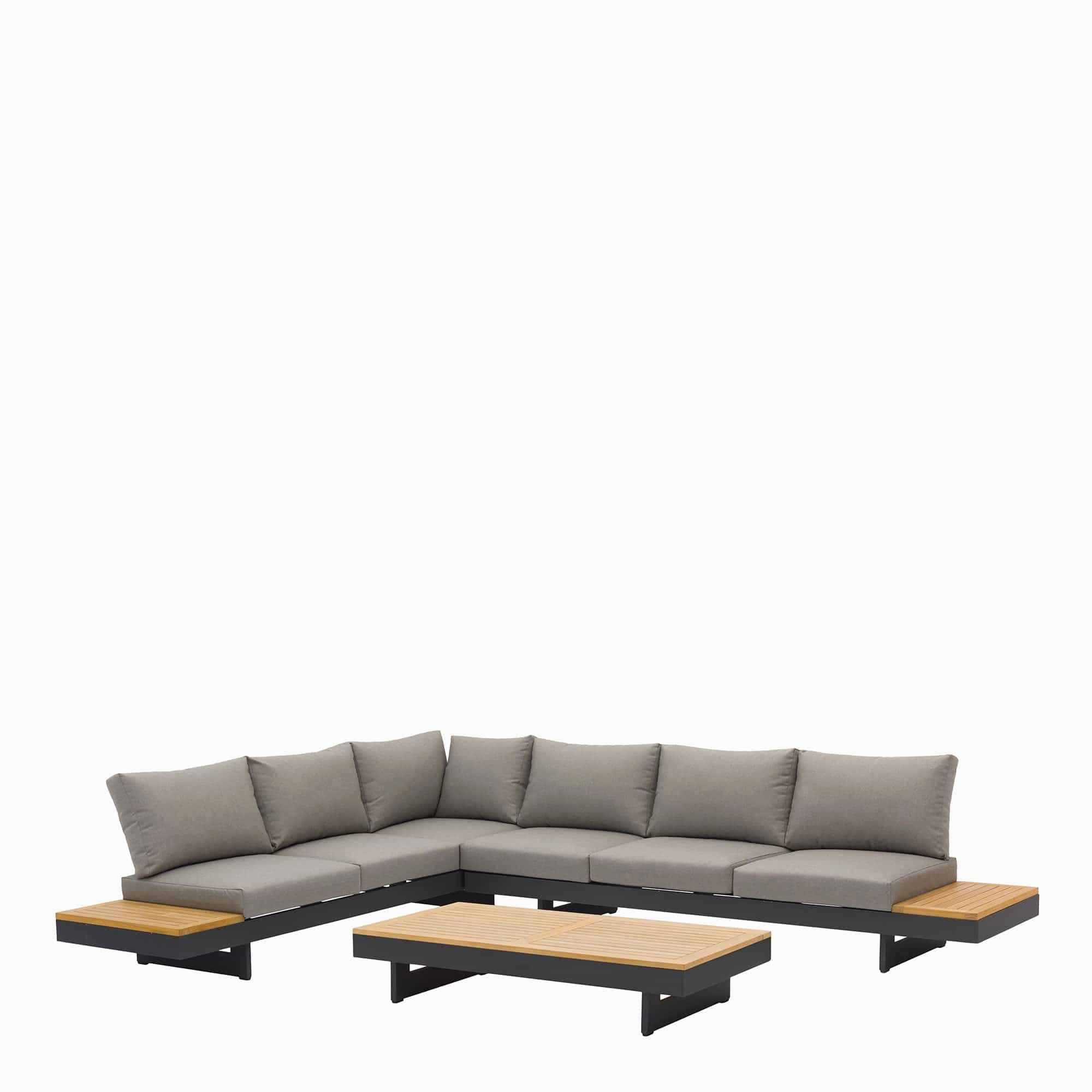 Cayman - Rectangular Modular Corner Sofa Set in Aluminium