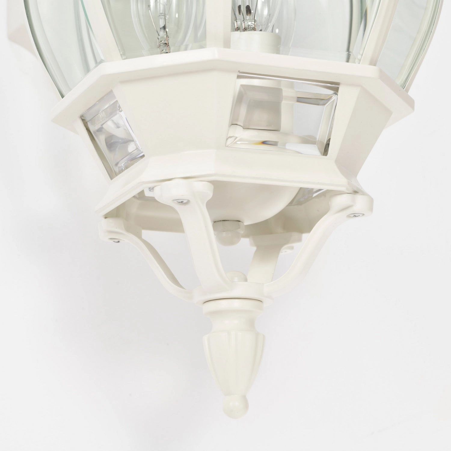 Central Park Three Light Outdoor Wall Lantern White