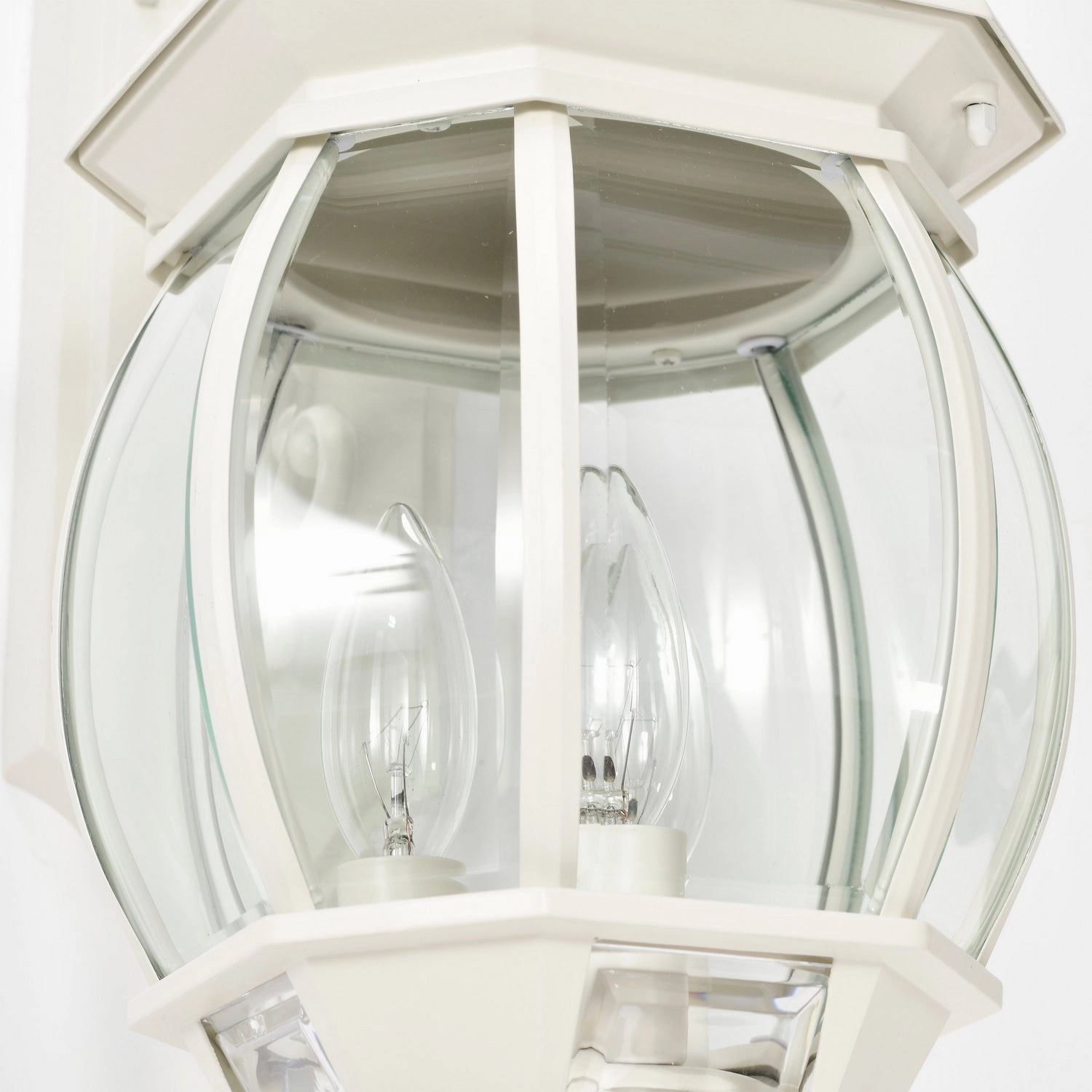 Central Park Three Light Outdoor Wall Lantern White