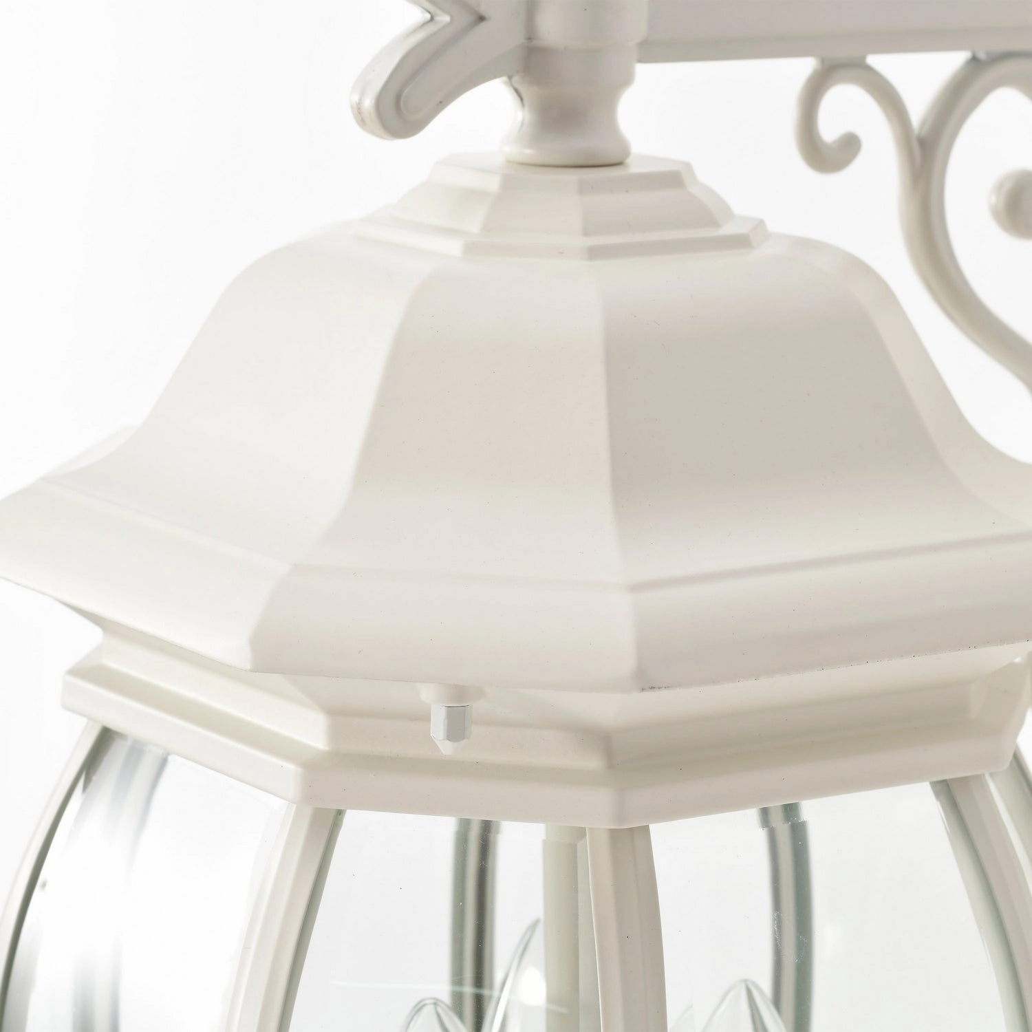 Central Park Three Light Outdoor Wall Lantern White