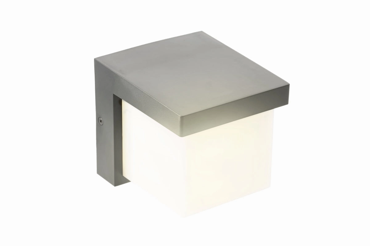CGC ADDISON Black Cube LED Outdoor Wall Light 4000k Natural White Integrated LED IP65