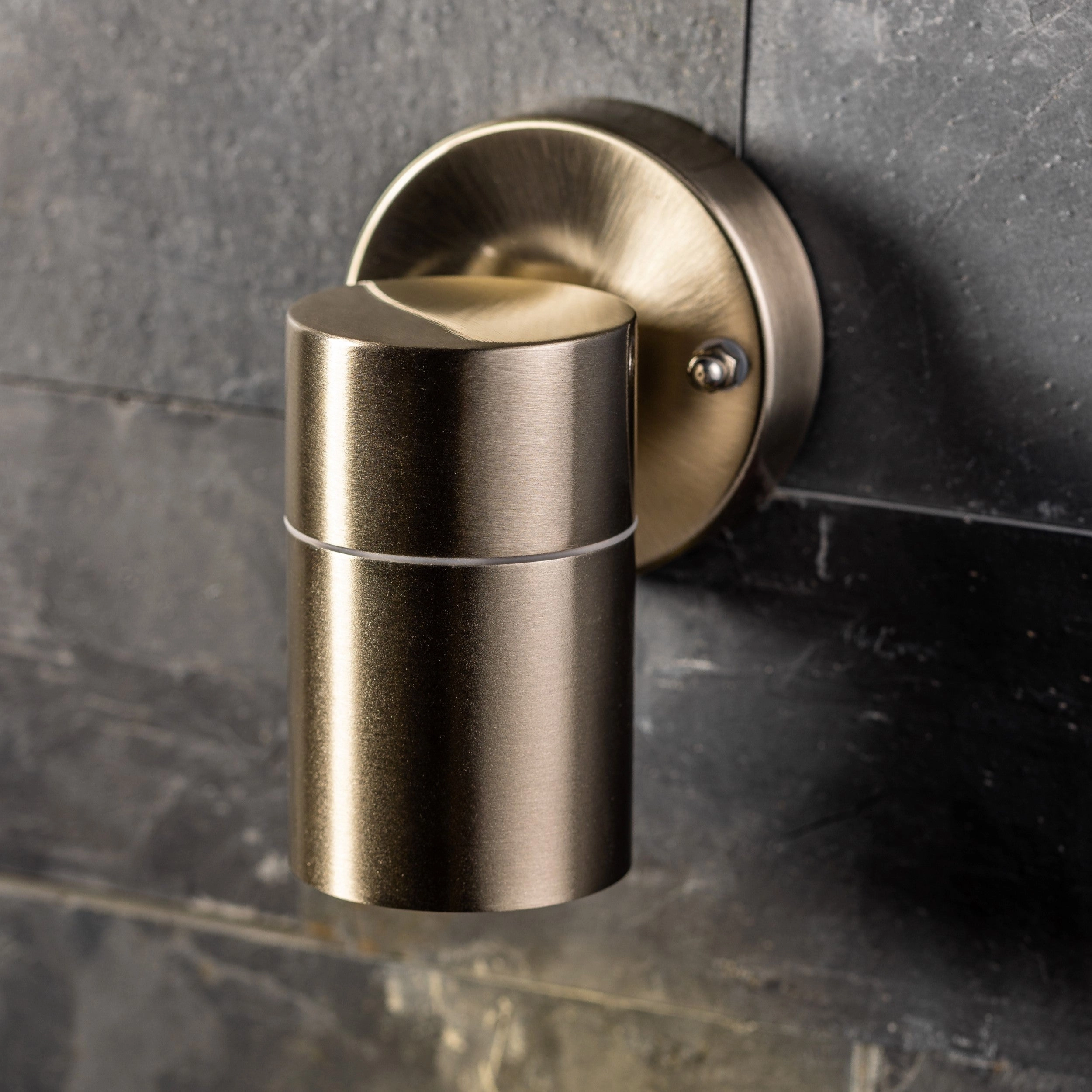 CGC ALESHA Stainless Steel GU10 Down Outdoor Wall Light IP44