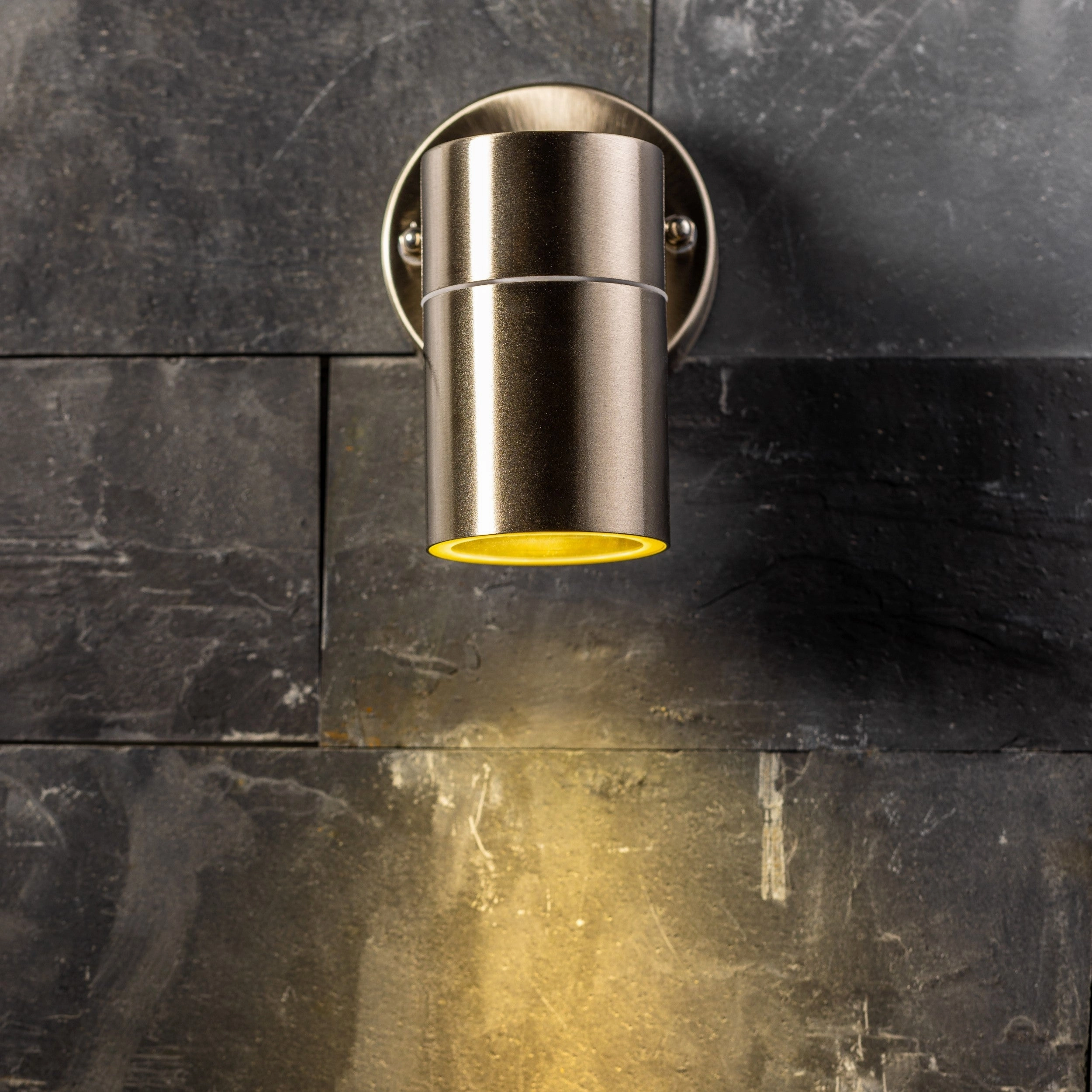 CGC ALESHA Stainless Steel GU10 Down Outdoor Wall Light IP44