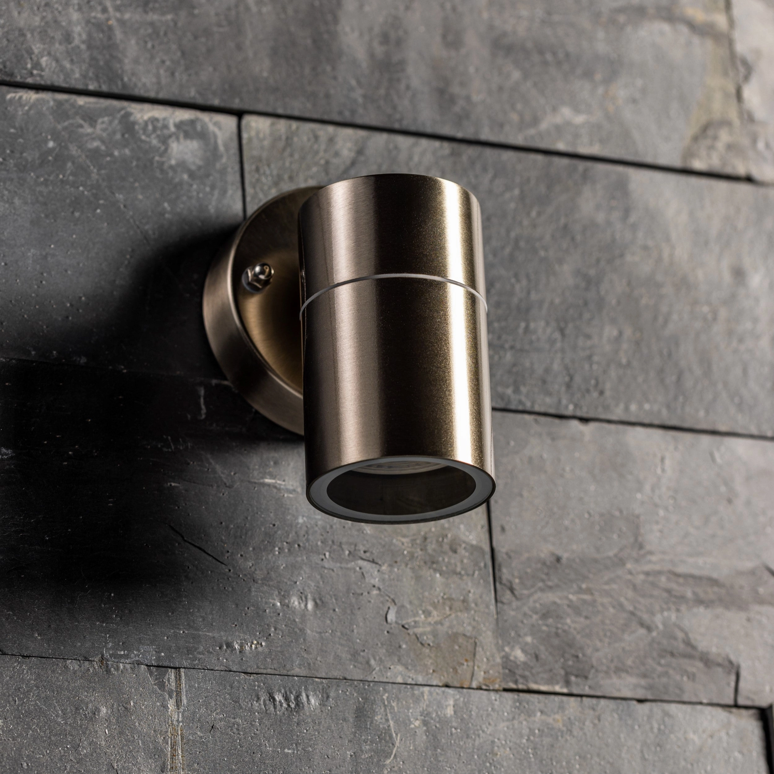 CGC ALESHA Stainless Steel GU10 Down Outdoor Wall Light IP44