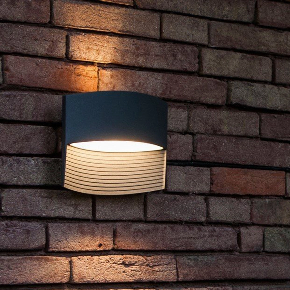 CGC BLAKE Dark Grey Eye Shaped LED Wall Light