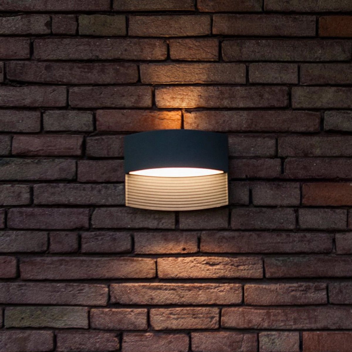 CGC BLAKE Dark Grey Eye Shaped LED Wall LightWeatherproof outdoor lighting