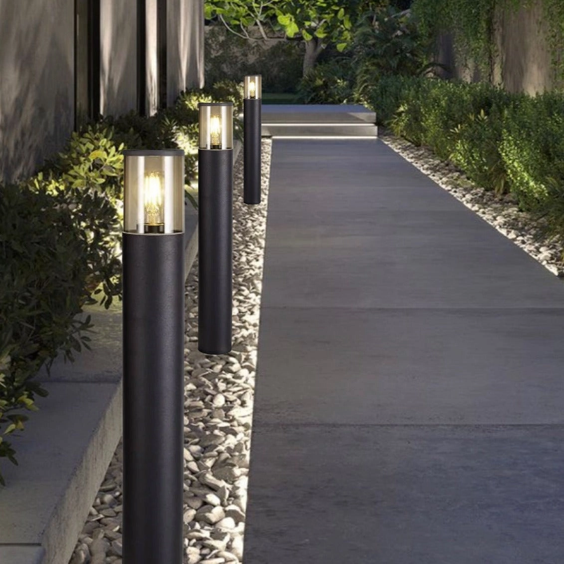 CGC BLUEBELL Dark Grey Tall Post Light 80cm