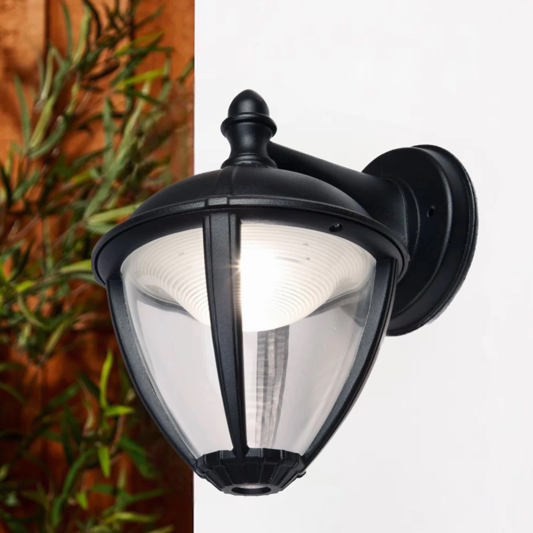 CGC CINDY Black Downward Outdoor LED Wall Coach Lantern Light
