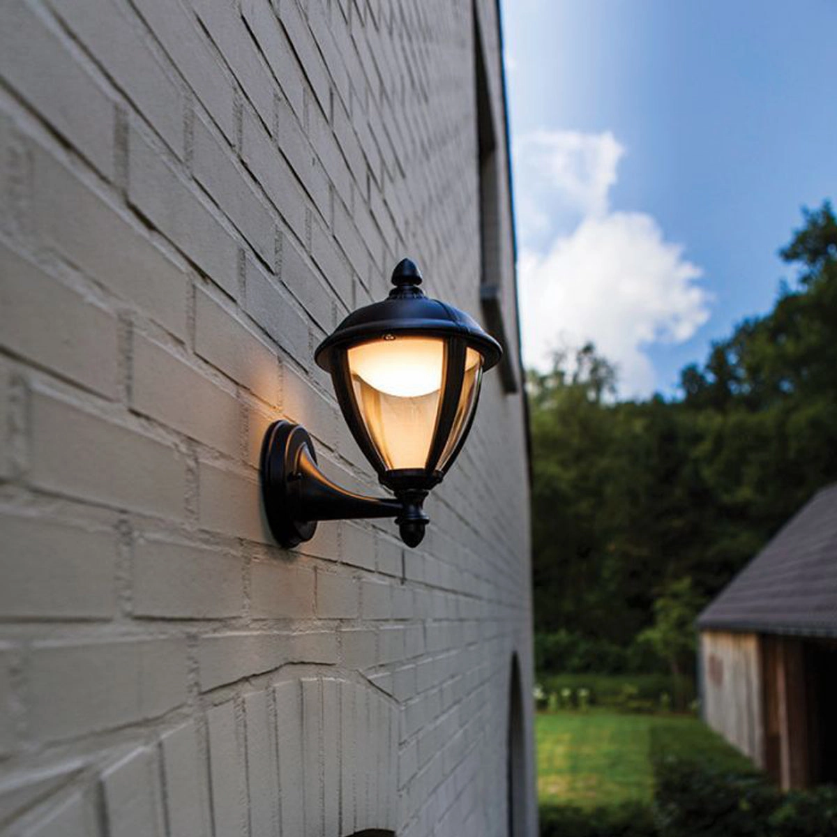CGC CINDY Black Outdoor LED Wall Coach Lantern Light