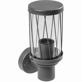 CGC CORA Dark Grey Diagonal Pattern Wall LightWeatherproof outdoor lighting