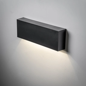 CGC DARNA Black Slim LED Outdoor Wall Light Down 4000k Natural White IP65Weatherproof outdoor lighting