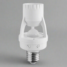 CGC E27 Lampholder Adapter with Built in PIR Motion Sensor IP20 WhiteWeatherproof outdoor lighting
