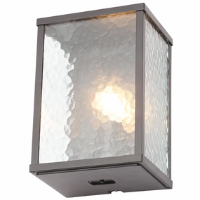 CGC ELIZABETH Black Outdoor Wall Lantern With Frosted Glass EffectWeatherproof outdoor lighting