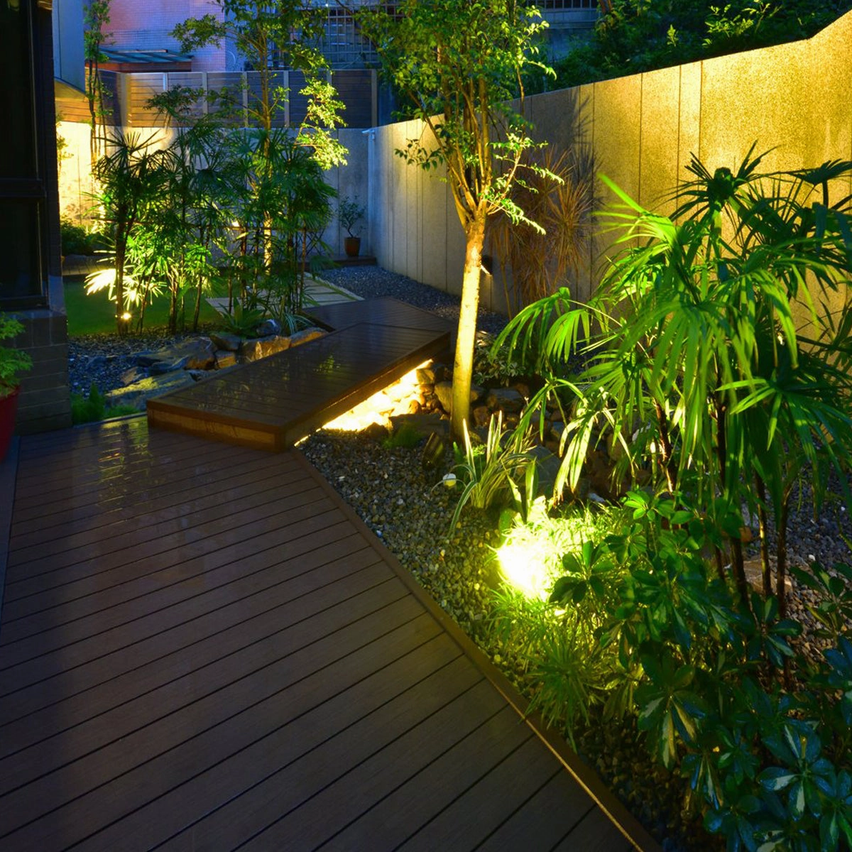 CGC ELSIE Black Garden Spotlight With Detachable SpikeWeatherproof outdoor lighting