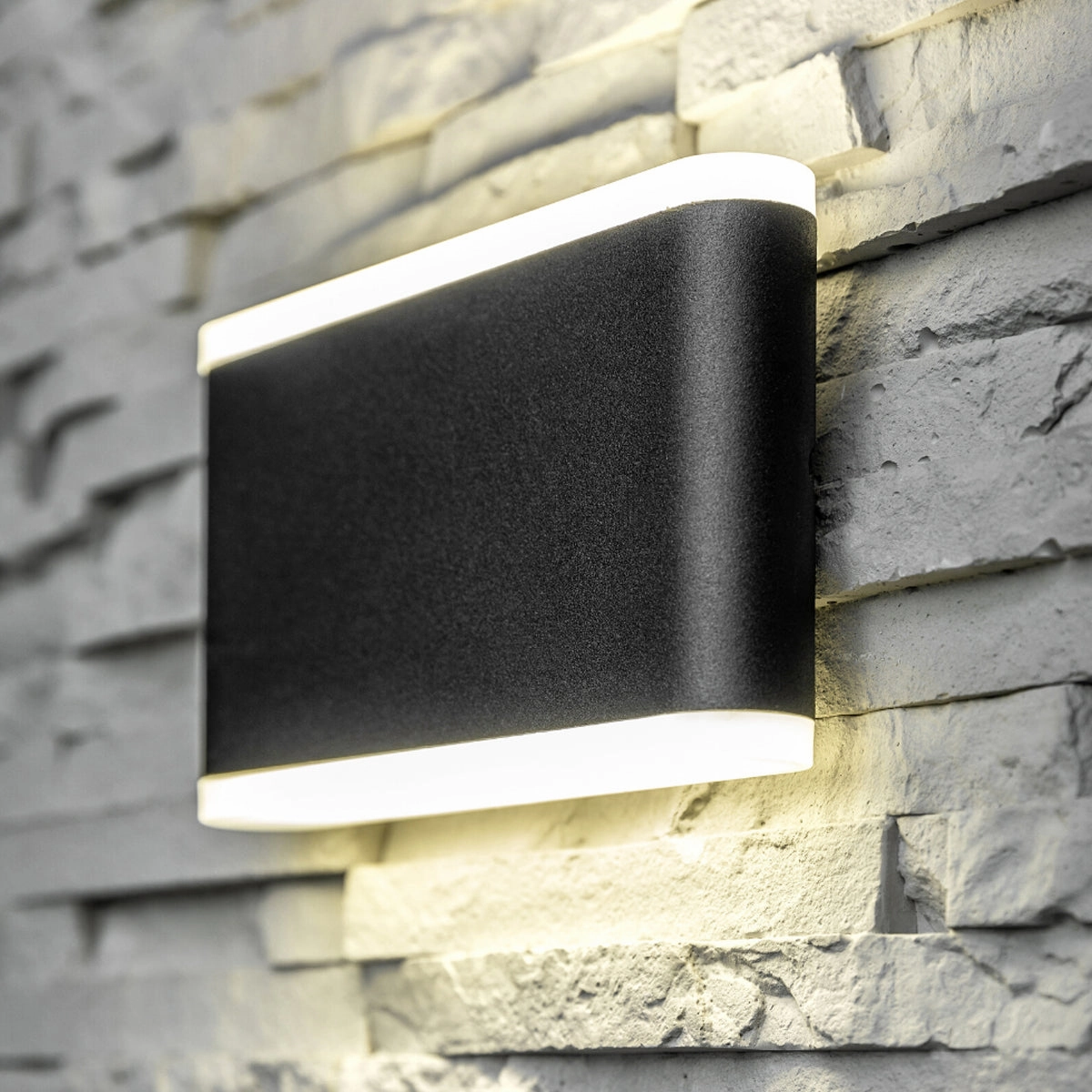 CGC EMILIA Black Monochrome LED Wall LightOutdoor wall sconces with motion sensor
