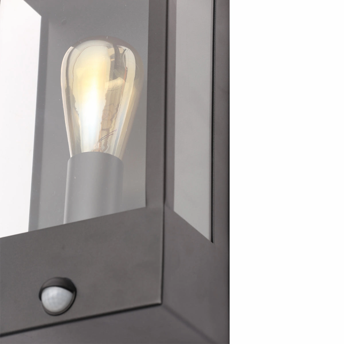 CGC EMMA Black Outdoor Wall Lantern With Motion Sensor