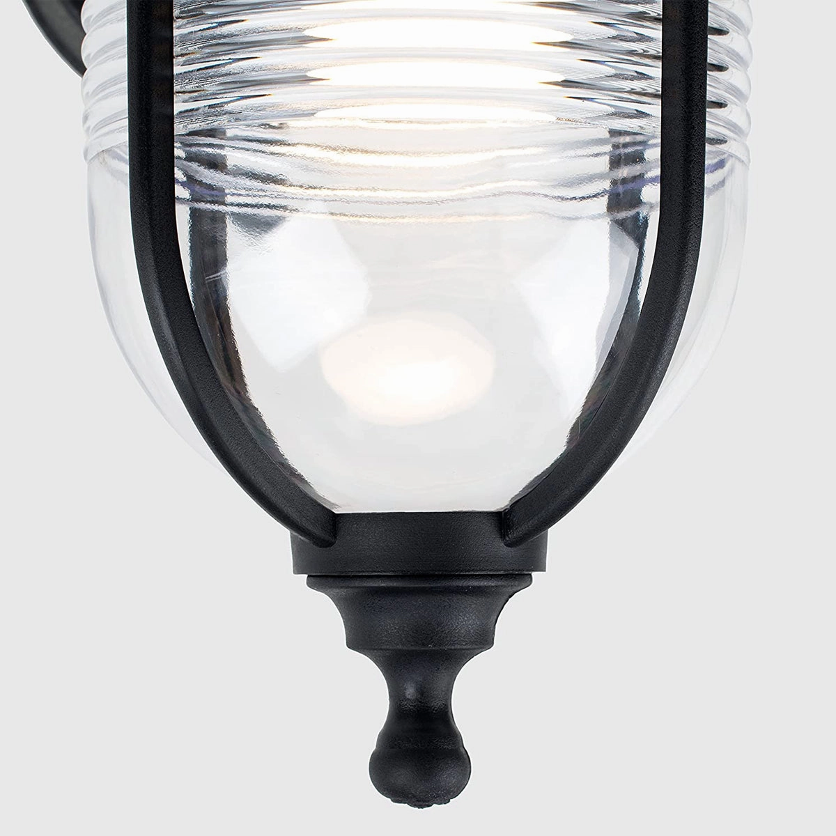 CGC EVELYN Black Fisherman Style Outdoor Wall Lantern