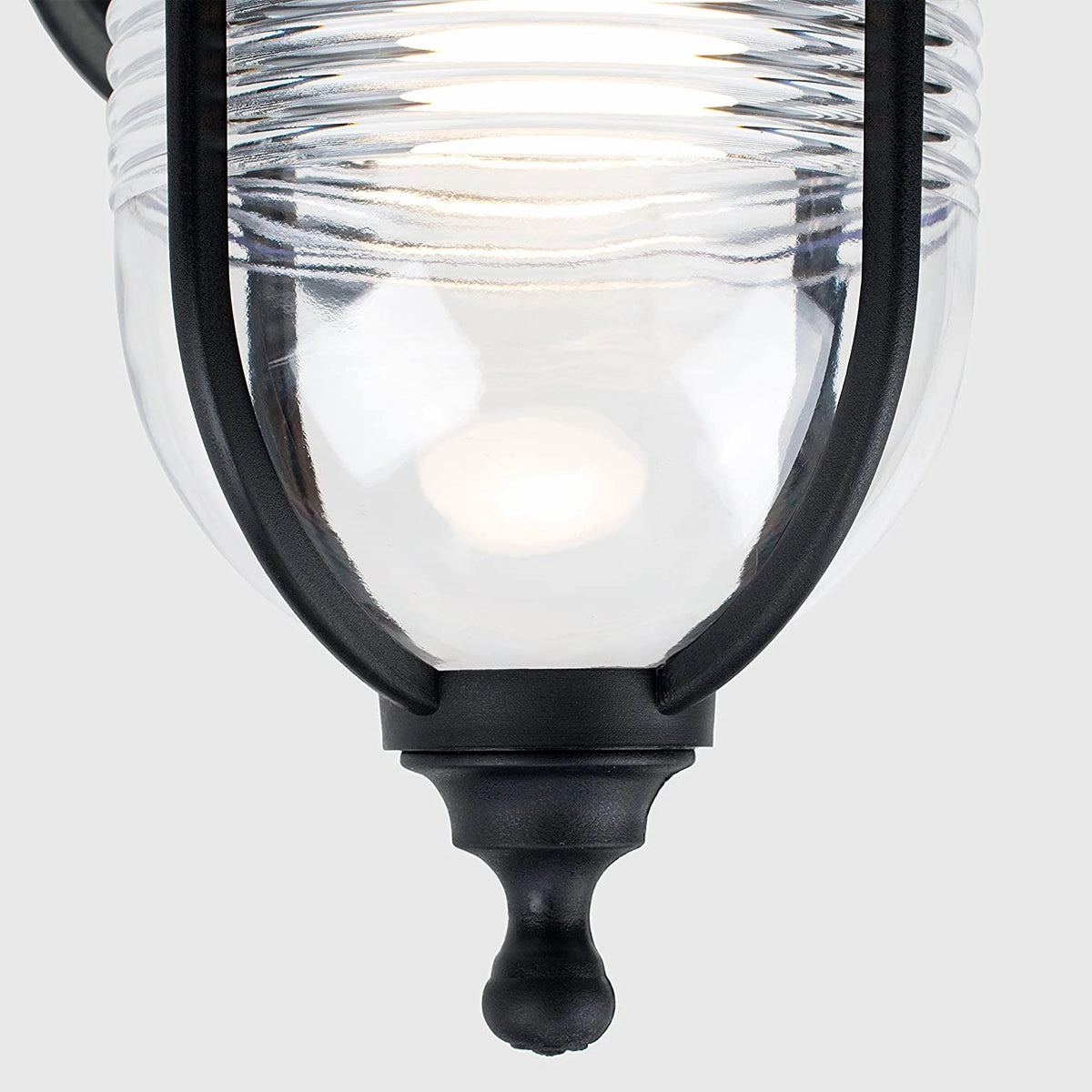 CGC EVELYN Black Fisherman Style Outdoor Wall Lantern