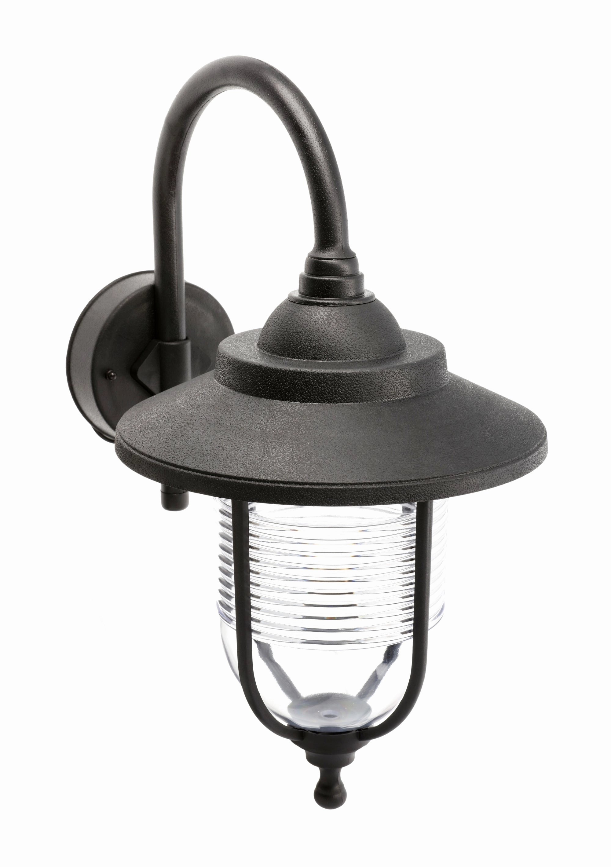 CGC EVELYN Black Fisherman Style Outdoor Wall Lantern