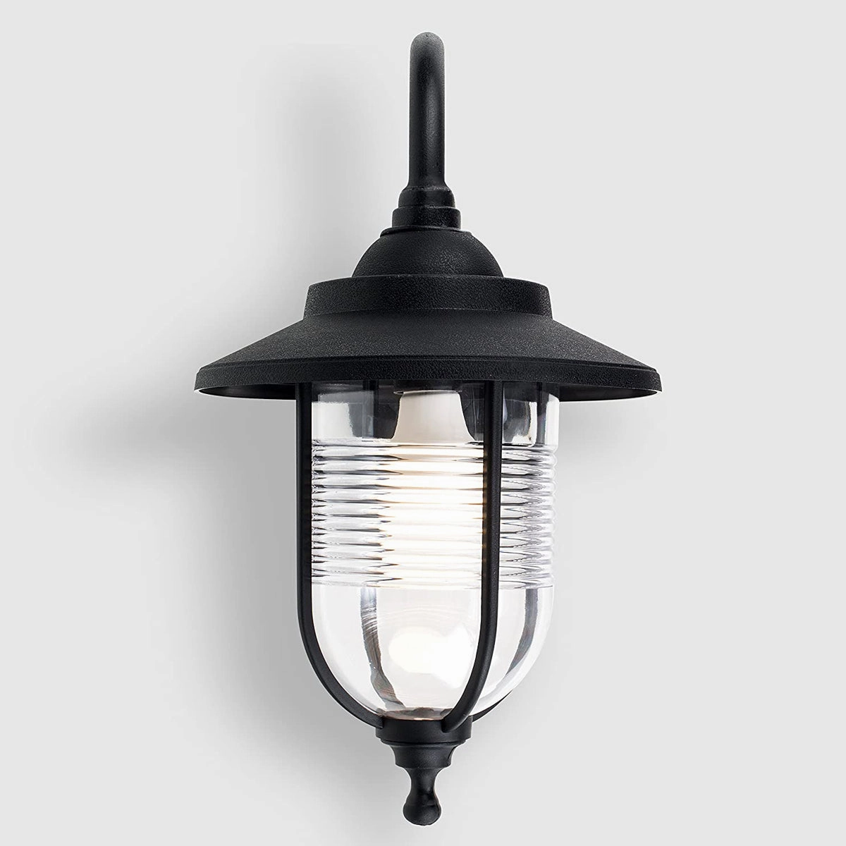 CGC EVELYN Black Fisherman Style Outdoor Wall Lantern