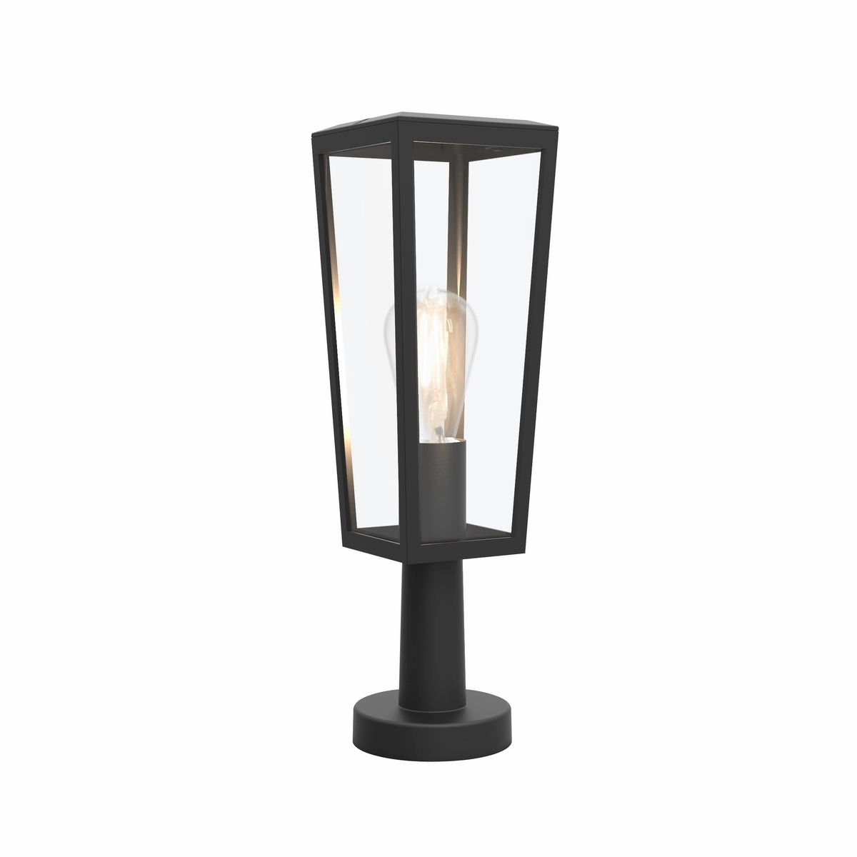 CGC FIR Small Modern Black Outdoor Post LightWeatherproof outdoor lighting