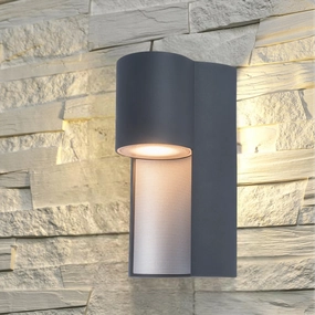 CGC GEMMA Dark Grey Curved LED Outdoor Wall LightOutdoor wall sconces with motion sensor